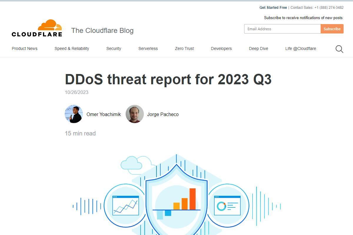 DDoS threat report for 2023 Q3